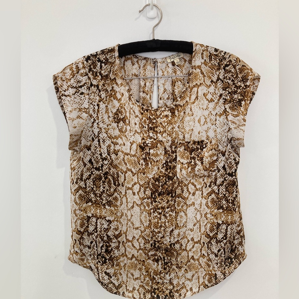 Lily White Leopard Blouse